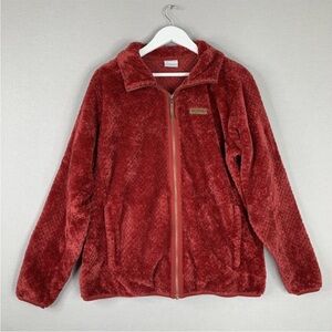 Columbia Women's Fireside II Red Fleece Jacket Size 1x